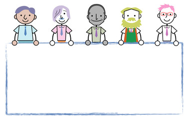 ビジネスマンとフレーム