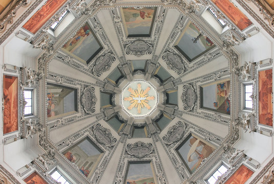 Inside the Salzburg cathedral
