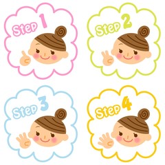 女性　主婦　ステップ