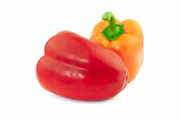 Red and orange peppers