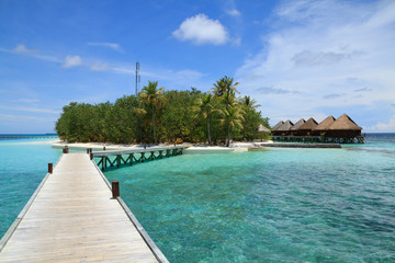 Fototapeta na wymiar Island Resort, Malediwy