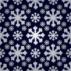 Seamless Snowflake Pattern