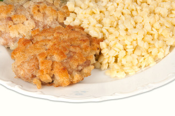 rice and chop
