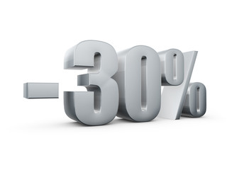 metal percent 3d render illustration