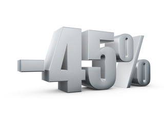 metal percent 3d render illustration