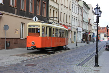 Tramwaj na ulicy - Bydgoszcz