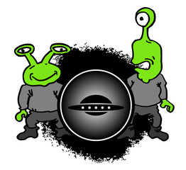 Alien cartoon