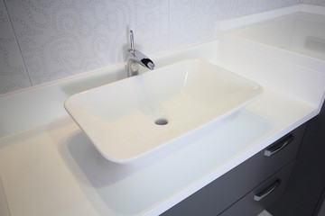 Wash basin in the bathroom