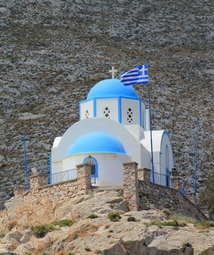 Church At Kamari, Santorini, Greece