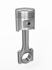 Piston and conrod. 3d
