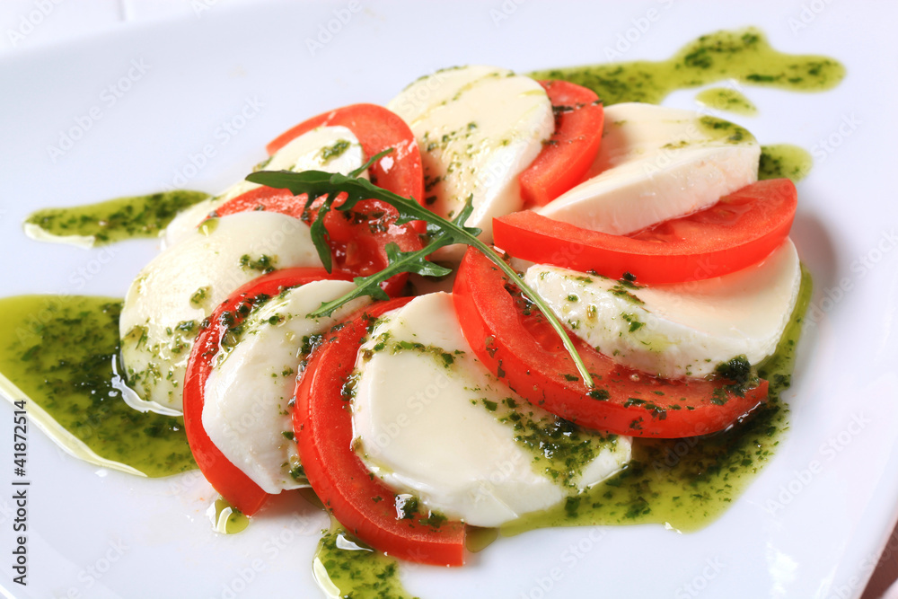 Sticker Caprese salad