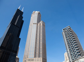 Fototapeta na wymiar Chicago skyline z rzeki