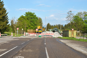 Sperrung wegen Baustelle