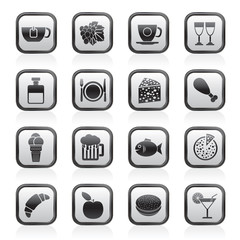 Food, Drink and beverage icons - vector icon set