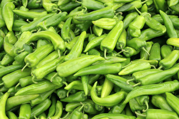 piles of green pepper