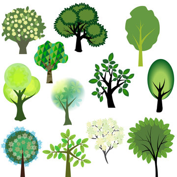 Vector trees collection