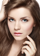 Obraz premium closeup portrait of attractive girl