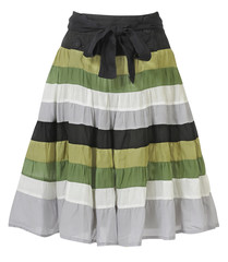 striped skirt