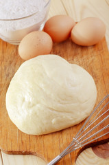 dough and eggs