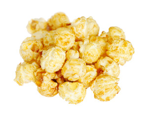 Popcorn isolated on white background