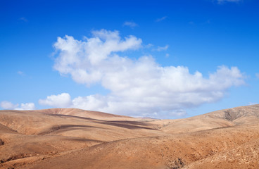 Fototapeta na wymiar śródlądowych Fuerteventura, Wyspy Kanaryjskie