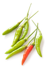 Red and green chilly