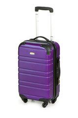 Luggage concept with case on the white