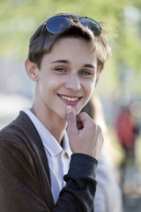 Fototapeta premium Portrait of the smiling young man