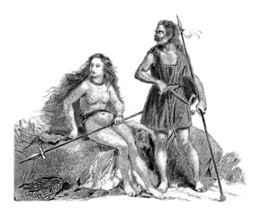 Ancient Scots Warriors - Woman & Man - 50 BC