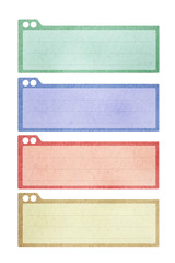 Blank label  paper texture style