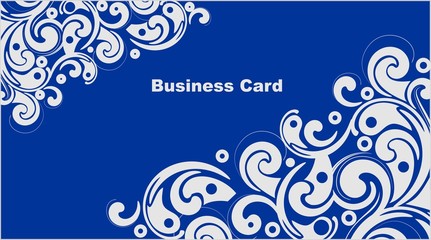Business card in abstract style