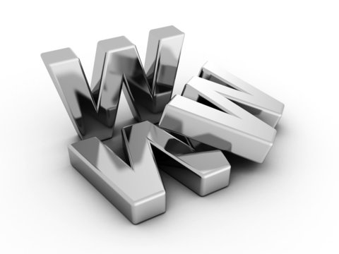 www metallic internet web online concept letters