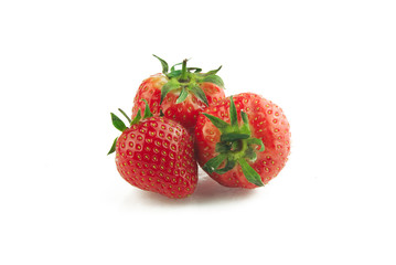 Three strawberries