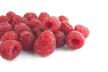 Raspberries close up