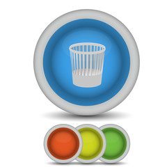 Vector bucket icon on white. Eps10