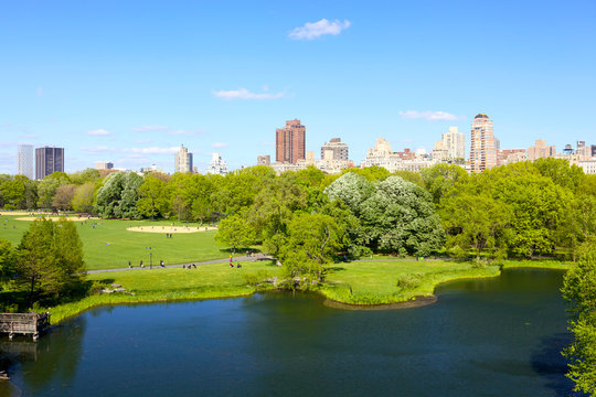 Central Park over Turtle Pond, New York