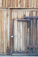 old wood background with door