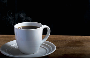 Hot cup of coffee