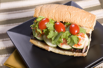 Vegan Tofu Banh Mi Sandwich