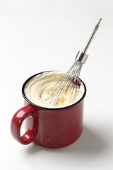 Whisking cream