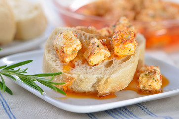 Leckeres Feta-Baguette