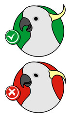 Yes and no bird expression