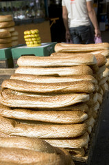 bageleh bread Jerusalem street market