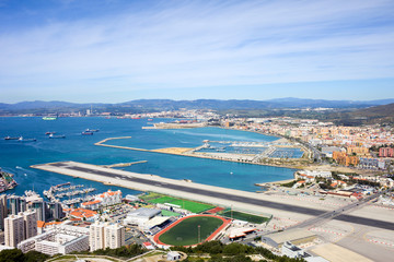 Gibraltar Runway and La Linea Cityscape © Artur Bogacki