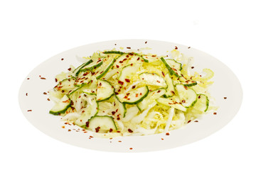 vegetarian salad in a plate