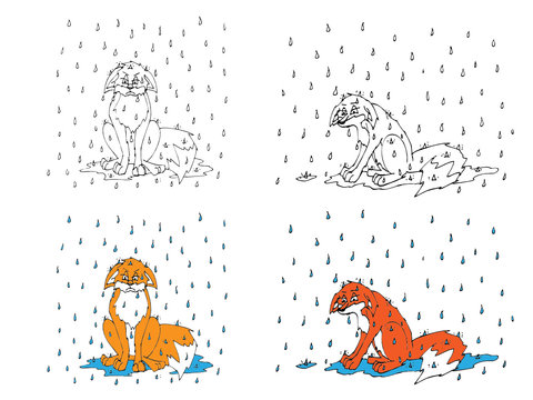 im Regen