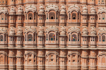 Fototapeta premium Close-up of Hawa Mahal, Palace of the Winds, Jaipur, India.
