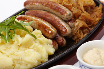 sausage with cabbage