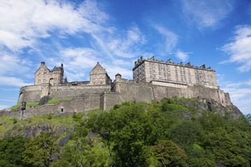 Fototapeta na wymiar Zamek w Edynburgu w Szkocji.