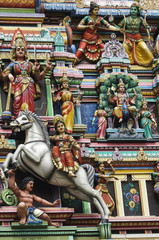 Naklejka premium Hinduistische Tempelfiguren